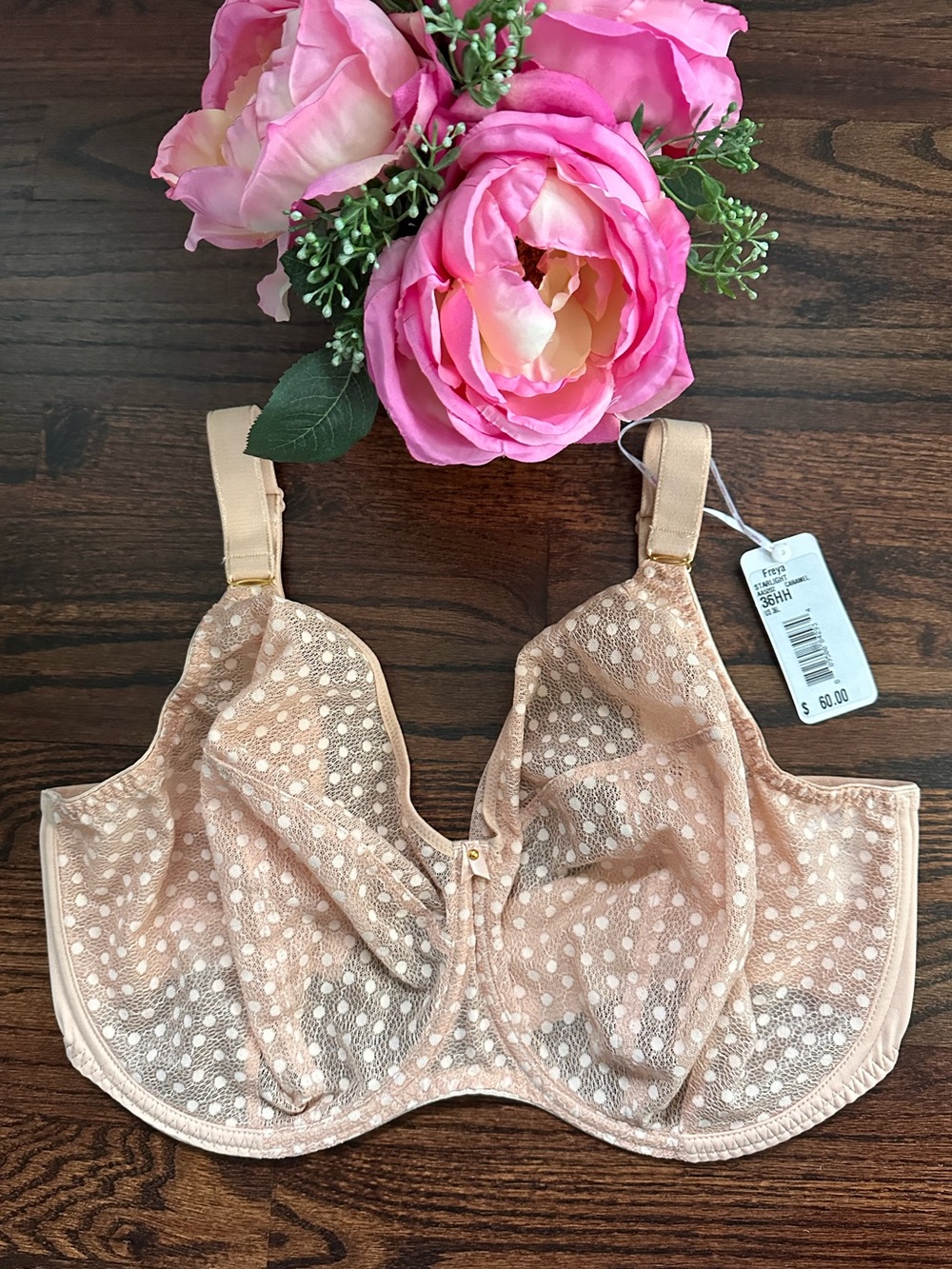 NWT Freya Stalight unlined bra, size 36L US